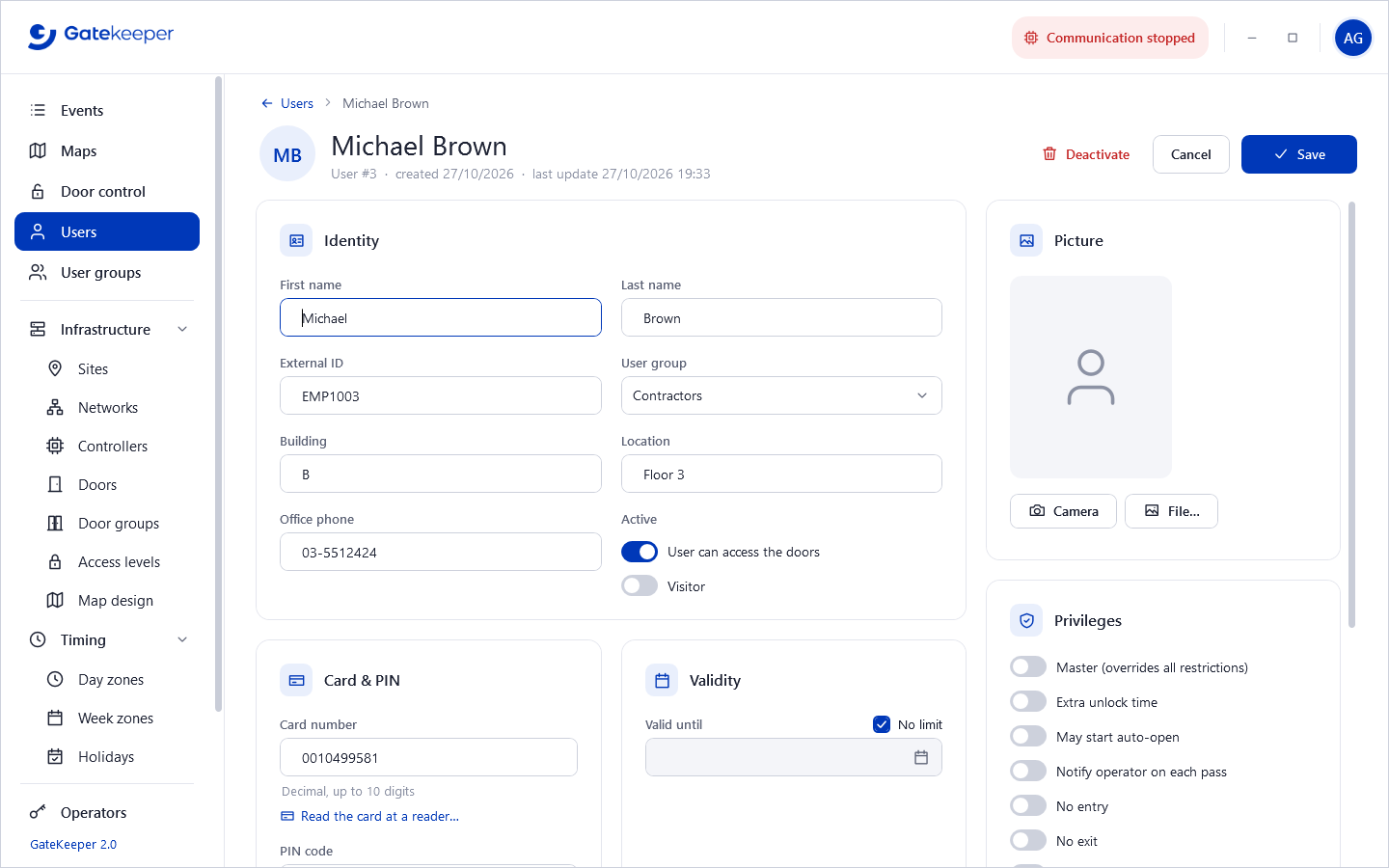 User record